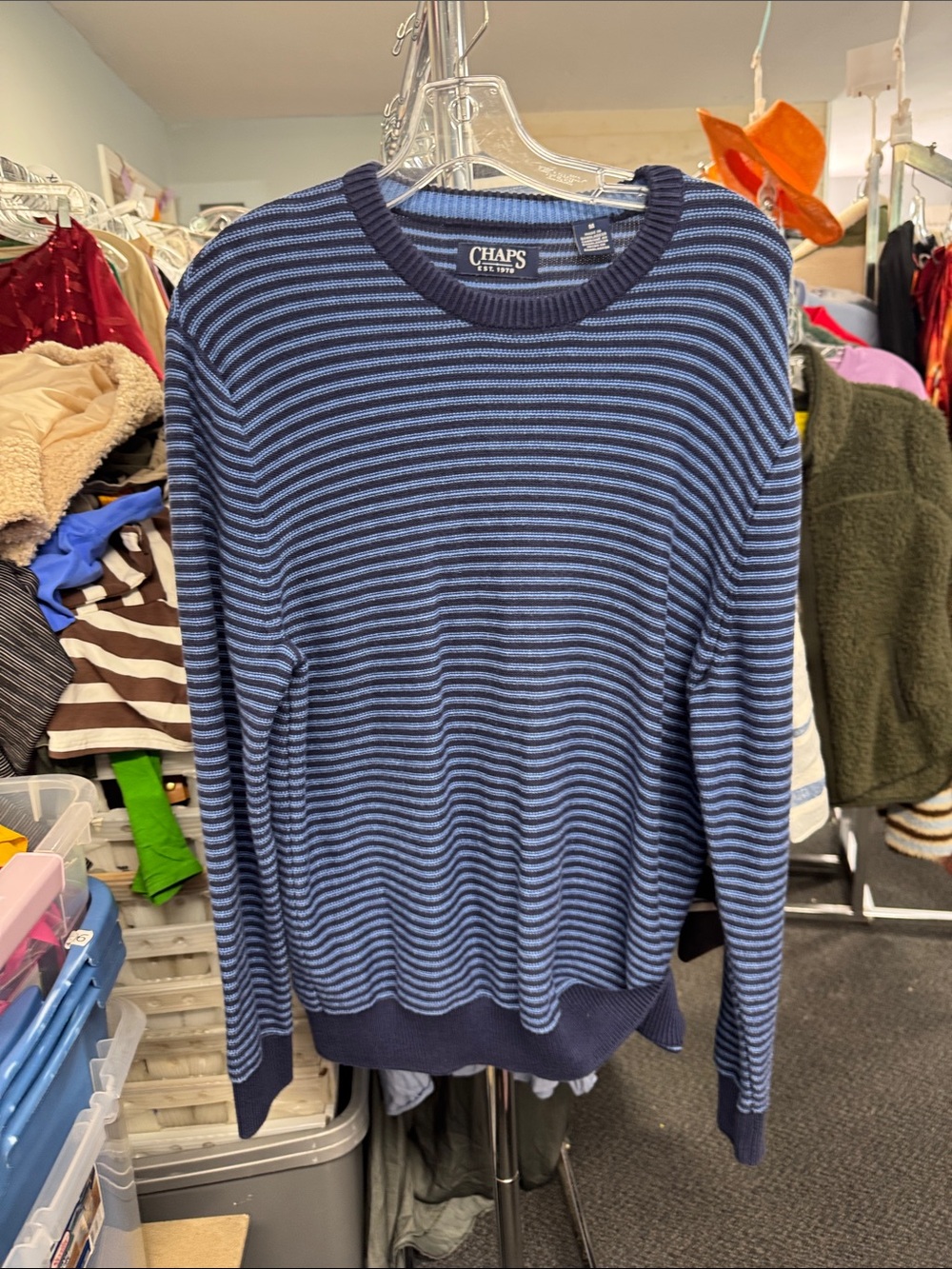 Chaps striped sweater M // 091859